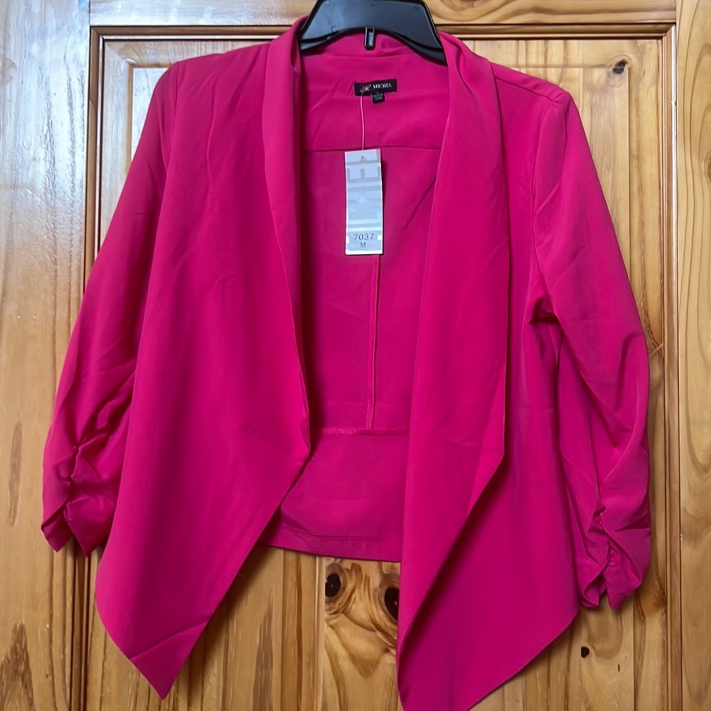 Hot pink blazer size Medium